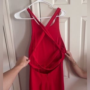 red formal dress